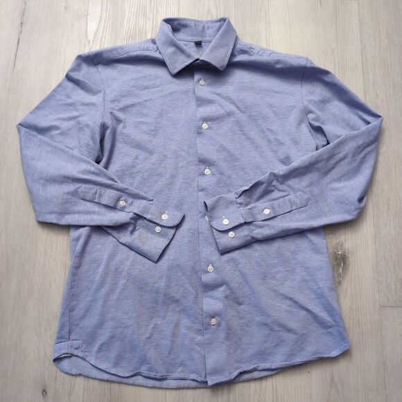 Ash & Erie Shirt Mens Medium Button Up Slim Long Sleeve Casual Ash Erie - Picture 1 of 5